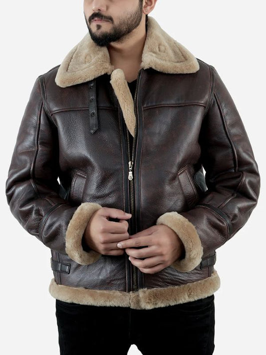 Outerwear Trends Jeffrey Brown B3 Leather Bomber Jacket