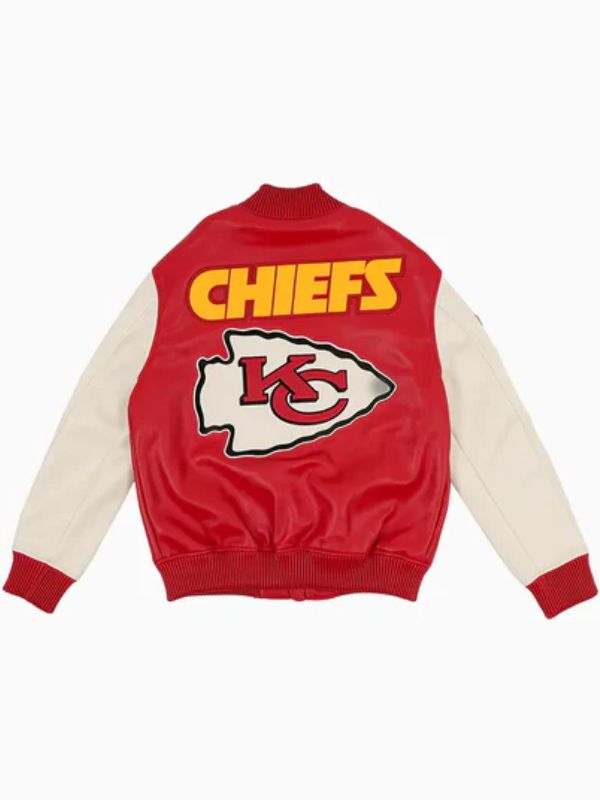 Outerwear Trends Kansas City Chiefs Leather Varsity Jacket