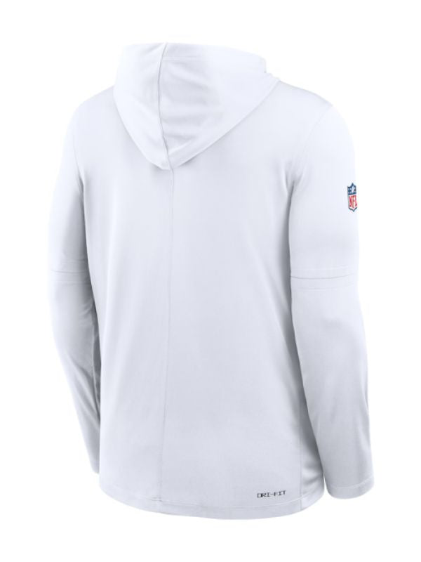 Outerwear Trends Kansas City Chiefs Sideline Performance Long Sleeve Hoodie T-Shirt