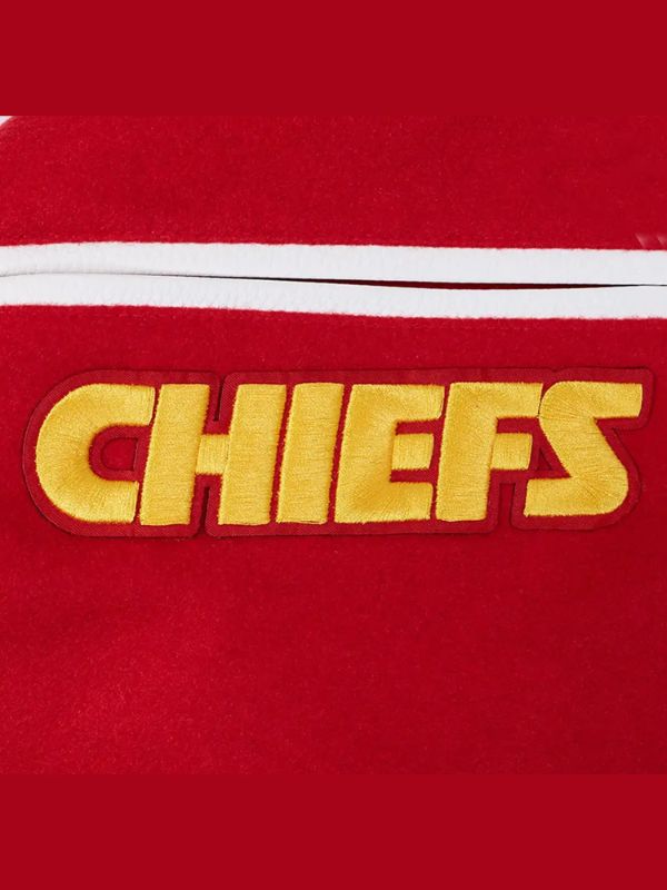 Outerwear Trends Kansas City Chiefs Team Badge Rib Wool Varsity Jacket