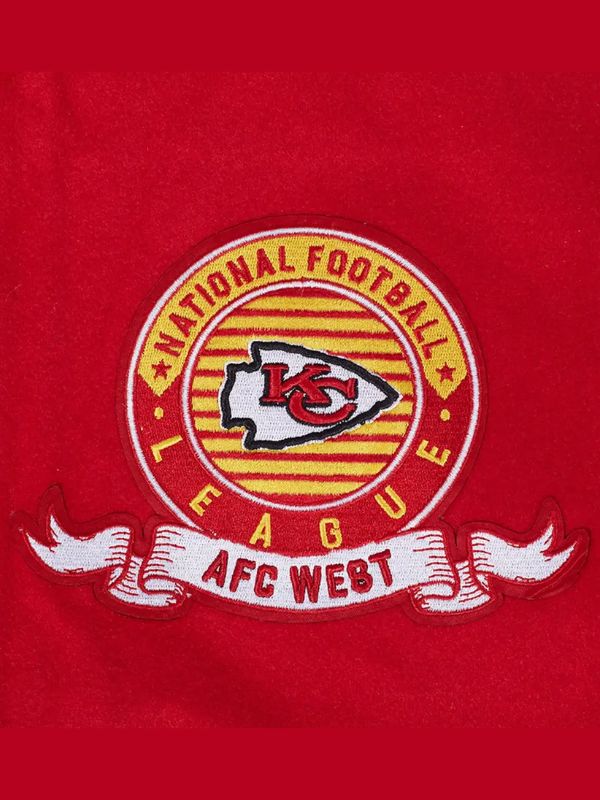 Outerwear Trends Kansas City Chiefs Team Badge Rib Wool Varsity Jacket