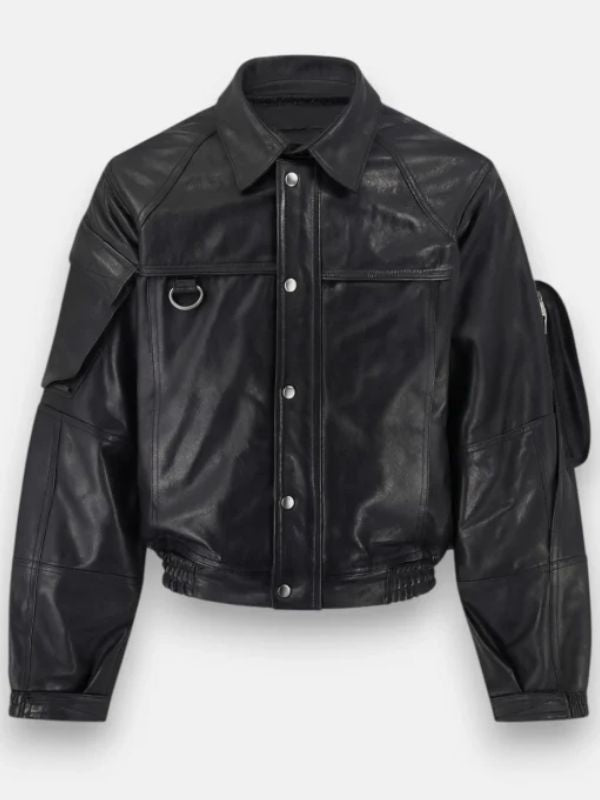 Outerwear Trends Kendrick Lamar Cards Leather Jacket
