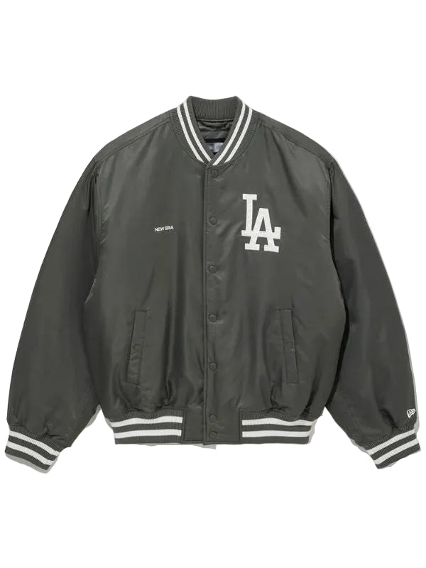 Outerwear Trends LA Dodgers MLB Grey Stadium Jacket