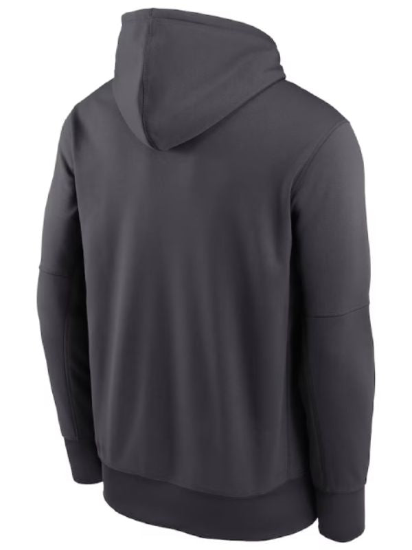 Outerwear Trends Las Vegas Raiders Nike Anthracite Toss Sweep Performance Hoodie