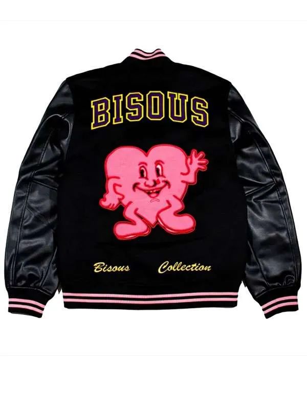 Outerwear Trends Leo Reich Too Much Black Varsity Jacket