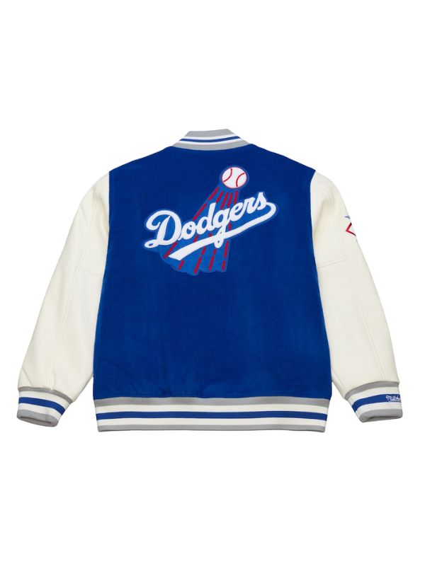 Outerwear Trends Los Angeles Dodgers Royal Off Day Cooperstown Varsity Jacket