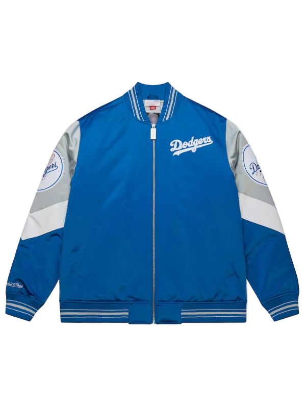 Outerwear Trends Los Angeles Dodgers Throwback Heavyweight Satin Jacket