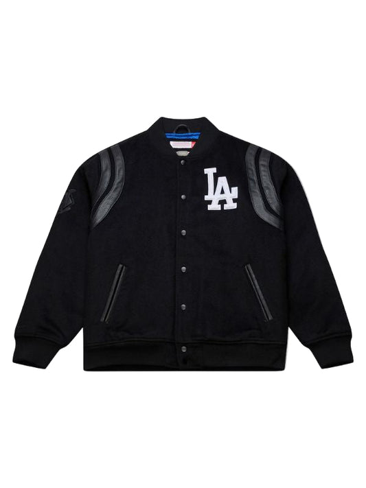 Outerwear Trends Los Angeles Dodgers Walk the Tunnel Varsity Jacket
