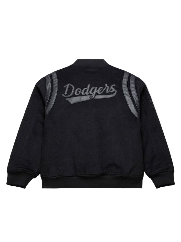 Outerwear Trends Los Angeles Dodgers Walk the Tunnel Varsity Jacket