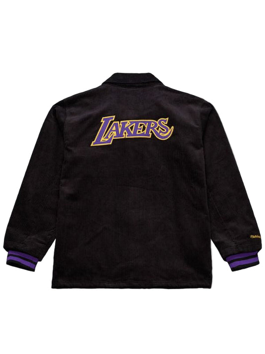 Outerwear Trends Los Angeles Lakers Off the Bus Black Corduroy Jacket