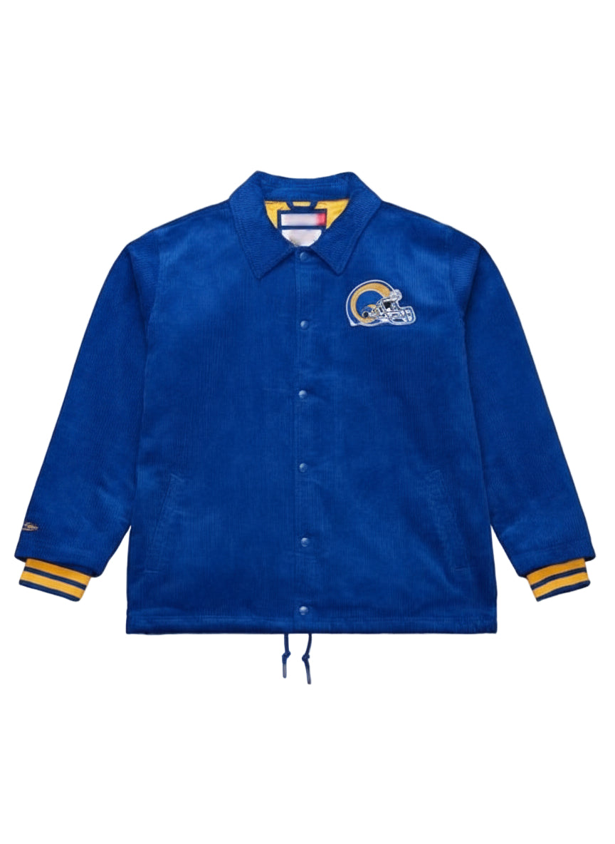 Outerwear Trends Los Angeles Rams Royal Off the Bus Blue Corduroy Jacket