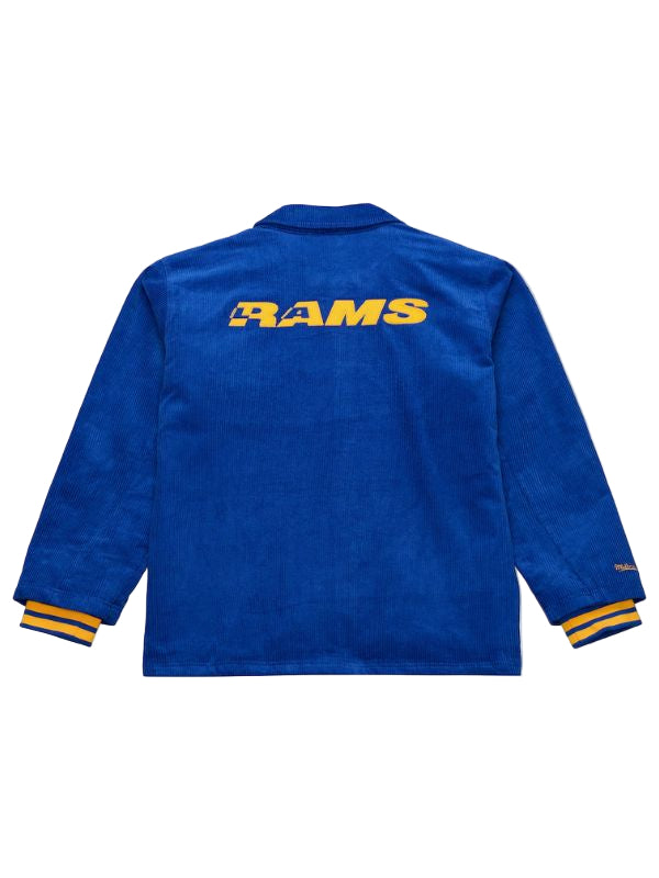 Outerwear Trends Los Angeles Rams Royal Off the Bus Blue Corduroy Jacket