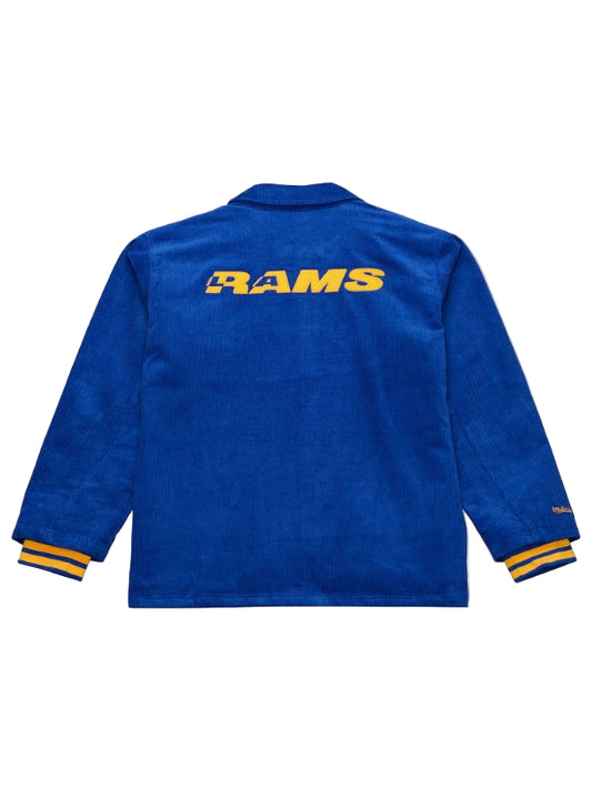 Outerwear Trends Los Angeles Rams Royal Off the Bus Blue Corduroy Jacket