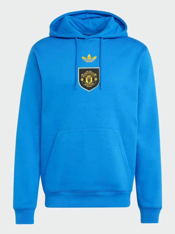 Outerwear Trends Manchester United LFSTLR Blue Hoodie
