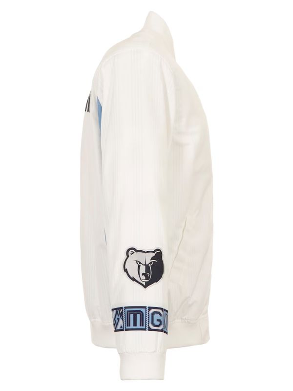 Outerwear Trends Memphis Grizzlies JH Design White Bomber Jacket