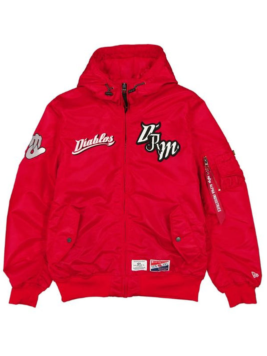 Outerwear Trends Mexico Diablos LMB X Alpha Red Jacket