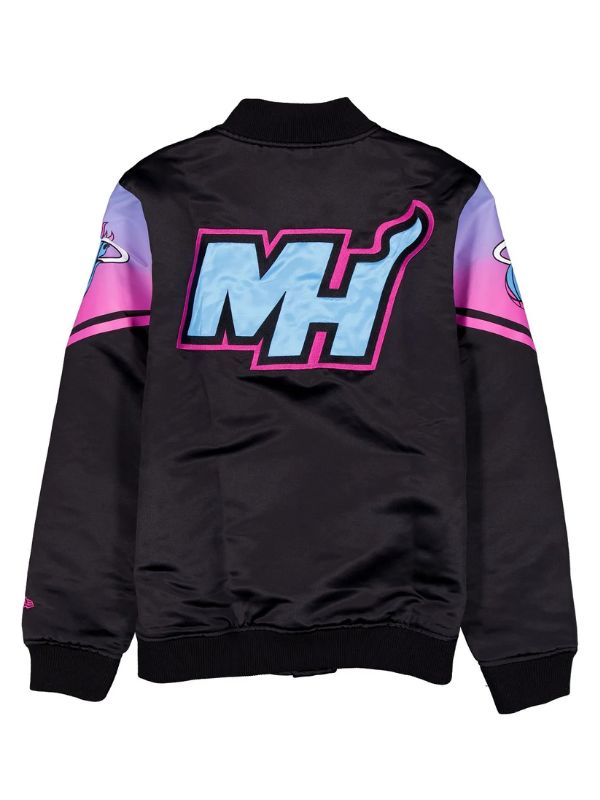 Outerwear Trends Miami Heat 2025 City Edition Black Jacket