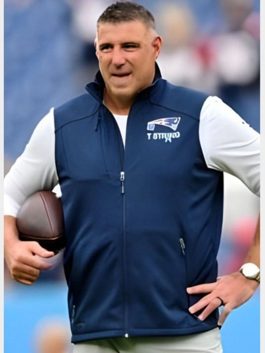 Outerwear Trends Mike Vrabel New England Patriots 2025 Vest