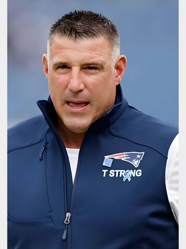 Outerwear Trends Mike Vrabel New England Patriots 2025 Vest