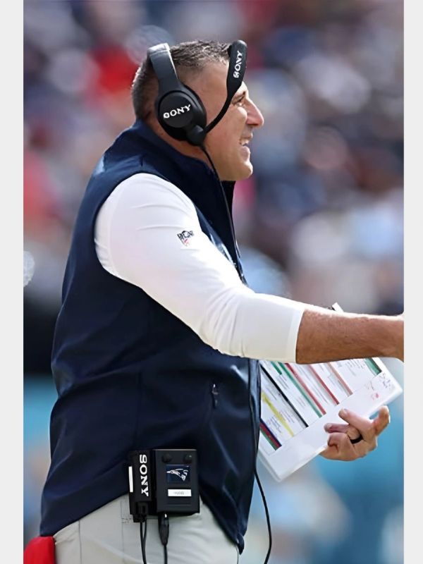 Outerwear Trends Mike Vrabel New England Patriots 2025 Vest