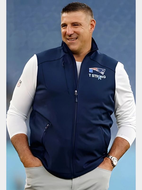 Outerwear Trends Mike Vrabel New England Patriots 2025 Vest