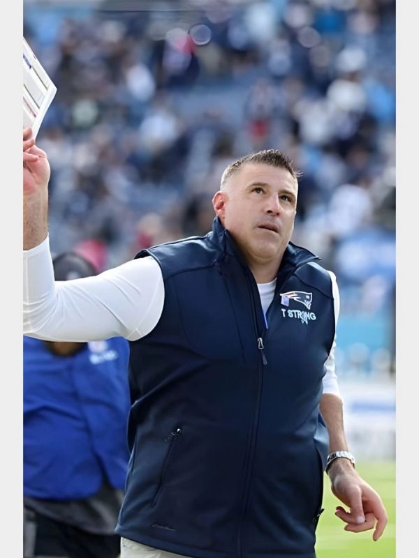 Outerwear Trends Mike Vrabel New England Patriots 2025 Vest