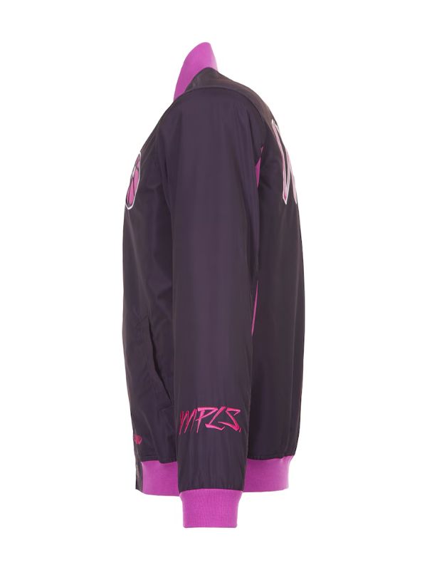 Outerwear Trends Minnesota Timberwolves JH Design Purple Bomber Jacket