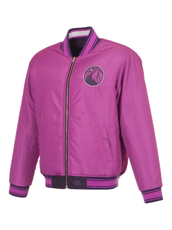 Outerwear Trends Minnesota Timberwolves JH Design Reversible Jacket