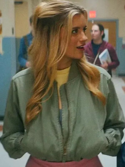 Outerwear Trends Motorheads S01 Alicia Whitaker Green Bomber Jacket