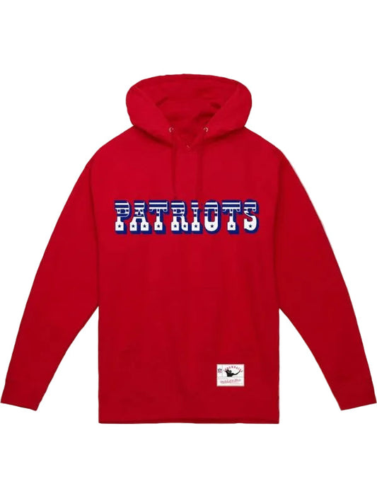 Outerwear Trends New England Patriots Wordmark Pullover Hoodie
