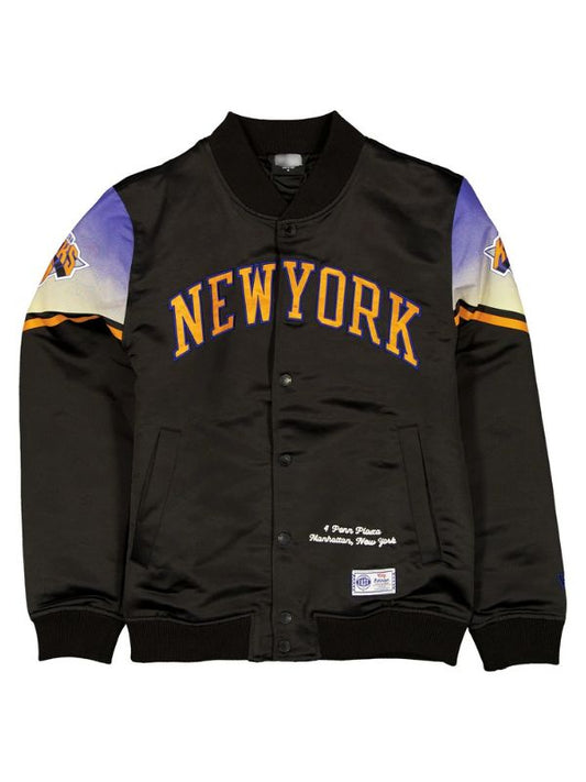 Outerwear Trends New York Knicks 2025 City Edition Black Jacket