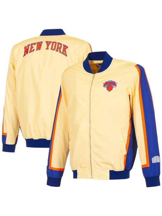 Outerwear Trends New York Knicks JH Design City Edition Bomber Jacket