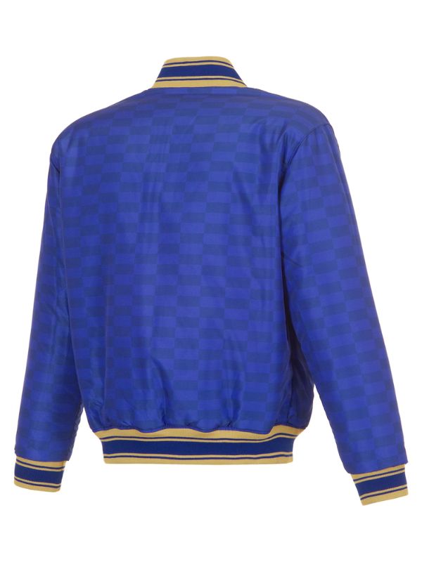 Outerwear Trends New York Knicks JH Design Cream/Blue Reversible Jacket