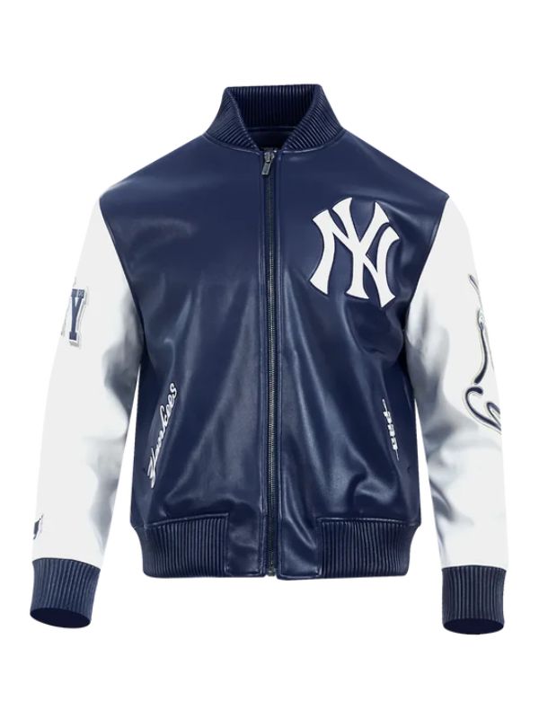 Outerwear Trends New York Yankees City Signature Varsity Leather Jacket