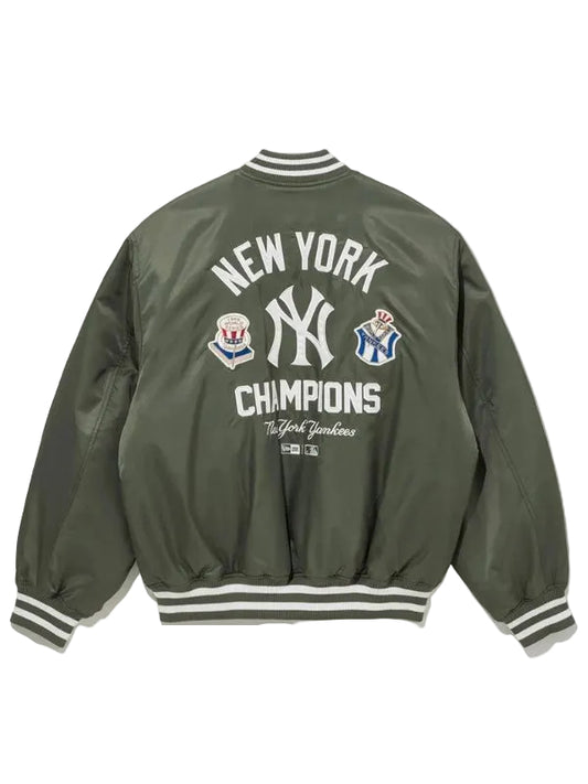 Outerwear Trends New York Yankees MLB Green Stadium Jacket