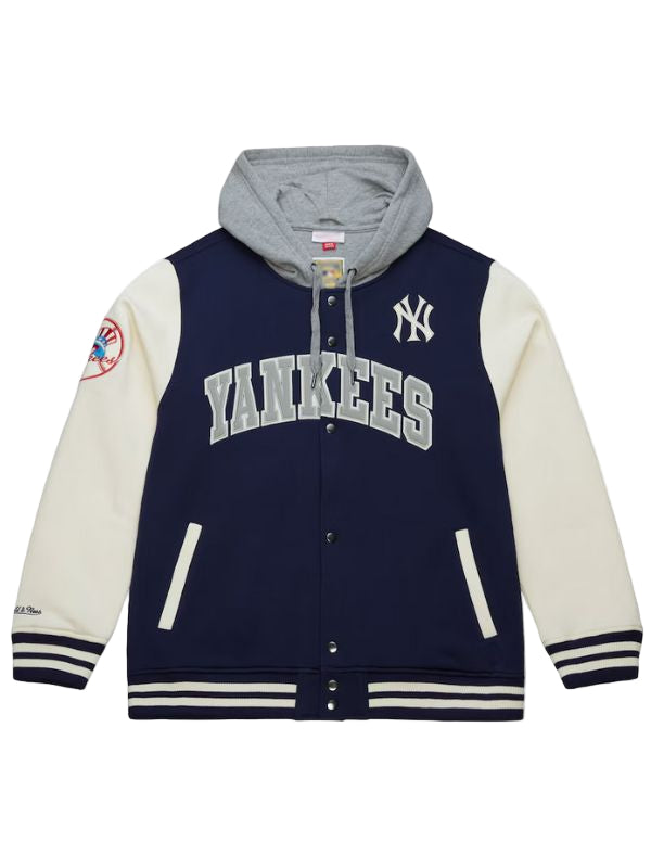 Outerwear Trends New York Yankees Sideline Fleece Full-Snap Jacket