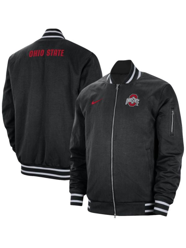 Outerwear Trends Nike Ohio State Buckeyes Bomber Jacket