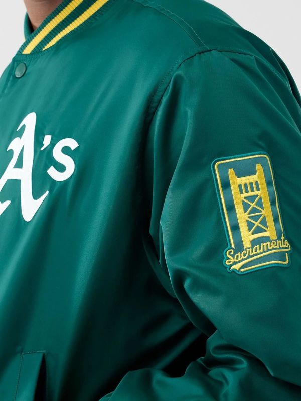 Outerwear Trends Oakland Athletics MLB Green Stadium Jacket