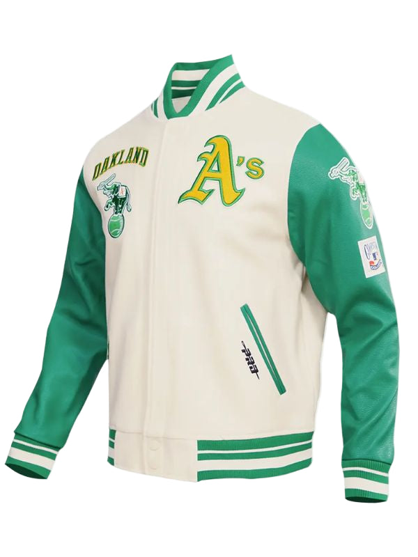 Outerwear Trends Oakland Athletics Retro Classic Wool Varsity Jacket