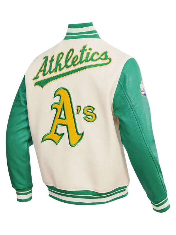 Outerwear Trends Oakland Athletics Retro Classic Wool Varsity Jacket