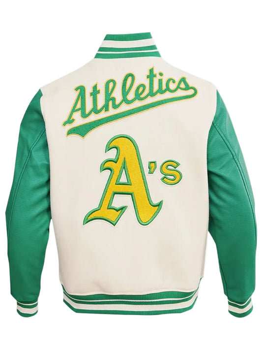 Outerwear Trends Oakland Athletics Retro Classic Wool Varsity Jacket
