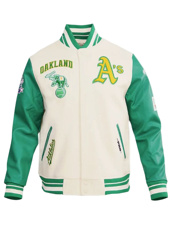 Outerwear Trends Oakland Athletics Retro Classic Wool Varsity Jacket