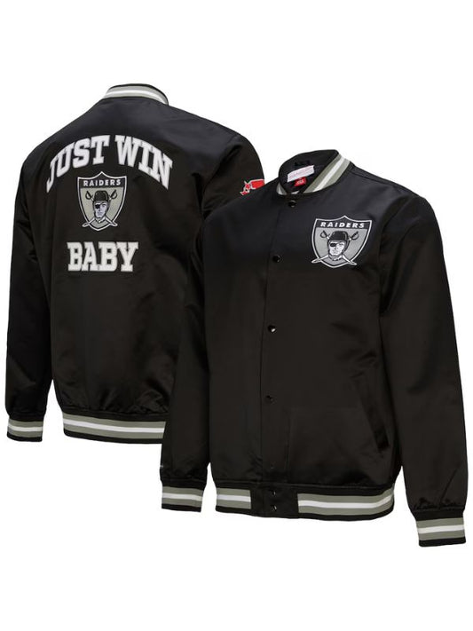 Outerwear Trends Oakland Raiders Just Win Baby Varsity Jacket