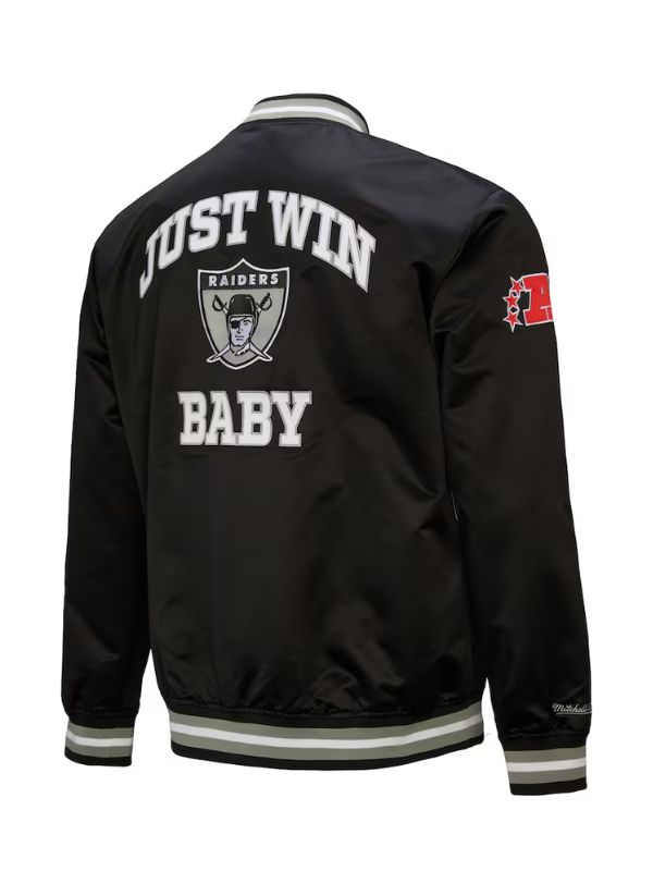 Outerwear Trends Oakland Raiders Just Win Baby Varsity Jacket