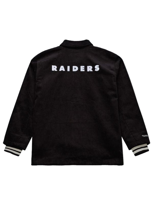 Outerwear Trends Oakland Raiders Off the Bus Black Corduroy Jacket