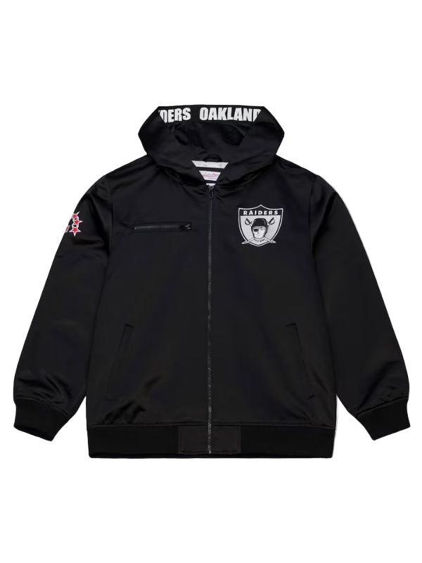 Outerwear Trends Oakland Raiders Walk the Tunnel Hooded Bomber Jacket