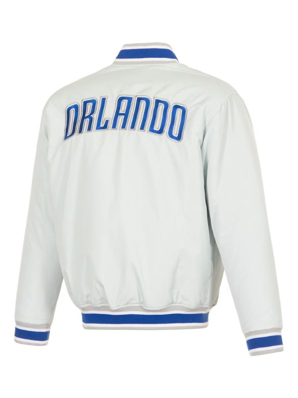 Outerwear Trends Orlando Magic JH Design White/Blue Reversible Jacket