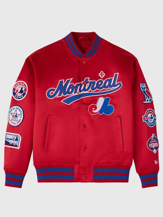 Outerwear Trends OVO X New ERA X Mlb Montreal Expos Varsity Jacket