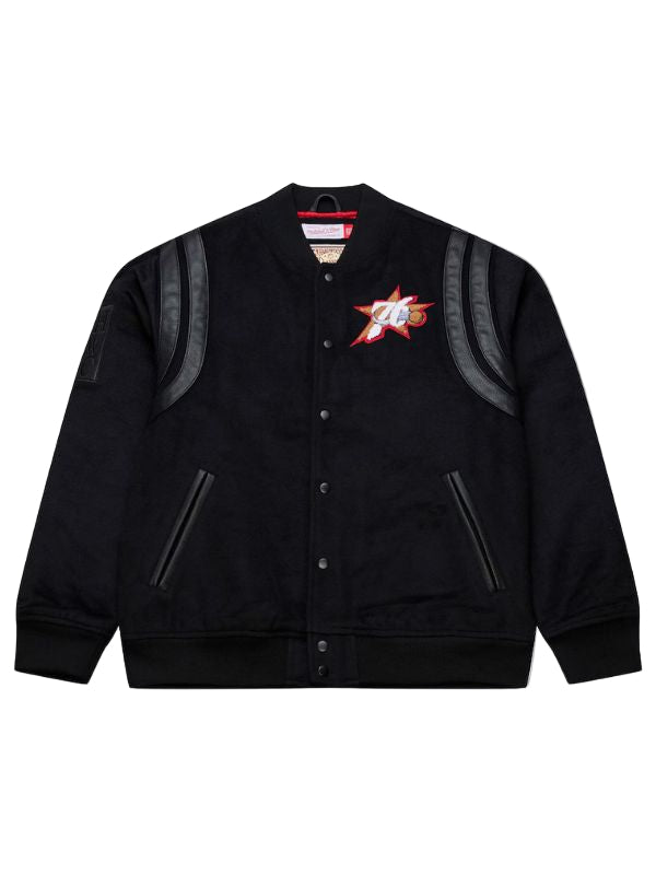 Outerwear Trends Philadelphia 76ers Walk the Tunnel Varsity Jacket