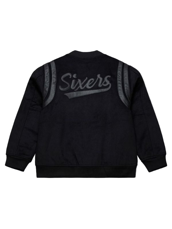 Outerwear Trends Philadelphia 76ers Walk the Tunnel Varsity Jacket